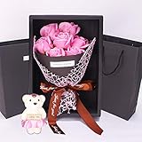 La rosa viene con una caja de regalo de lujo, una opción única como regalos para mujeres como regalos de cumpleaños, regalos de aniversario, regalos de compromiso para Navidad, San Valentín, Día de la Madre, Boda.
