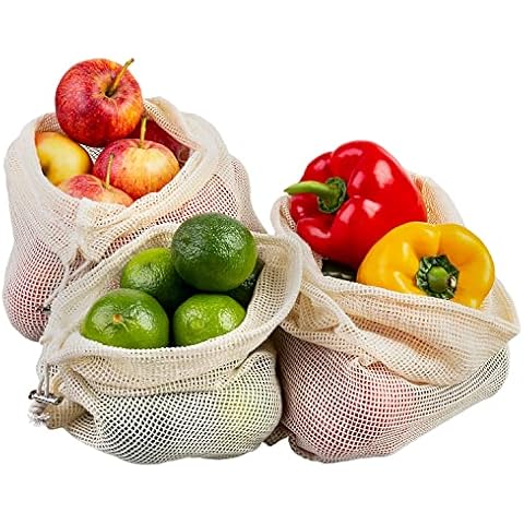 ECENCE Bolsa de Red Reutilizable para Frutas y Verduras Cover