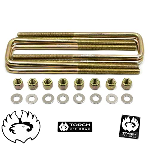 Boulons en U carrés extra longs 31,8 x 6,3 cm avec quincaillerie de montage