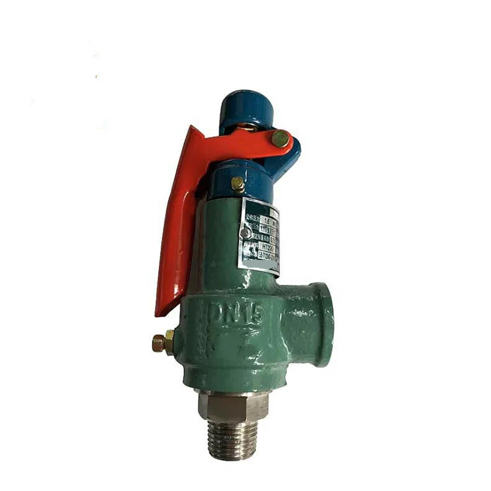 Válvula De Presión De Seguridad De 1/2 3/4 1 Pulgada Con Alivio De Resorte, Adecuada for Compresores De Aire De Tornillo Y Calderas (1,0-1,3 MPa DN20)(0.3-0.7mpa)