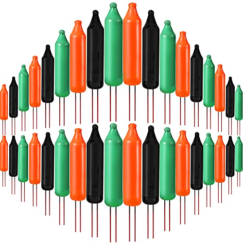 Mudder 60 Count 2.5v Halloween Christmas 50/100/150/200 Count Mini Incandescent Wire String Lights Replacement Bulbs Indoor/Outdoor Christmas Light Decoration for Xmas Tree(Orange, Black, Green)