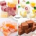 Puyeipt 2 Pack Square Silicone Chocolate Molds, 40-Cavity Candy Molds, Mini Ice Cube Moulds for Caramel, Truffles, Hard Candy, Praline, Gummy, Brownie, Jello