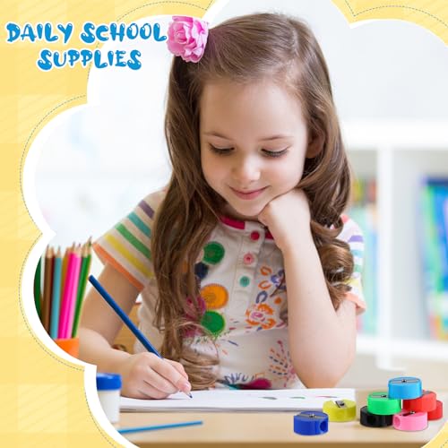 Taille-crayons en vrac Glenmal lot de 210 mini pièces colorées pour classe