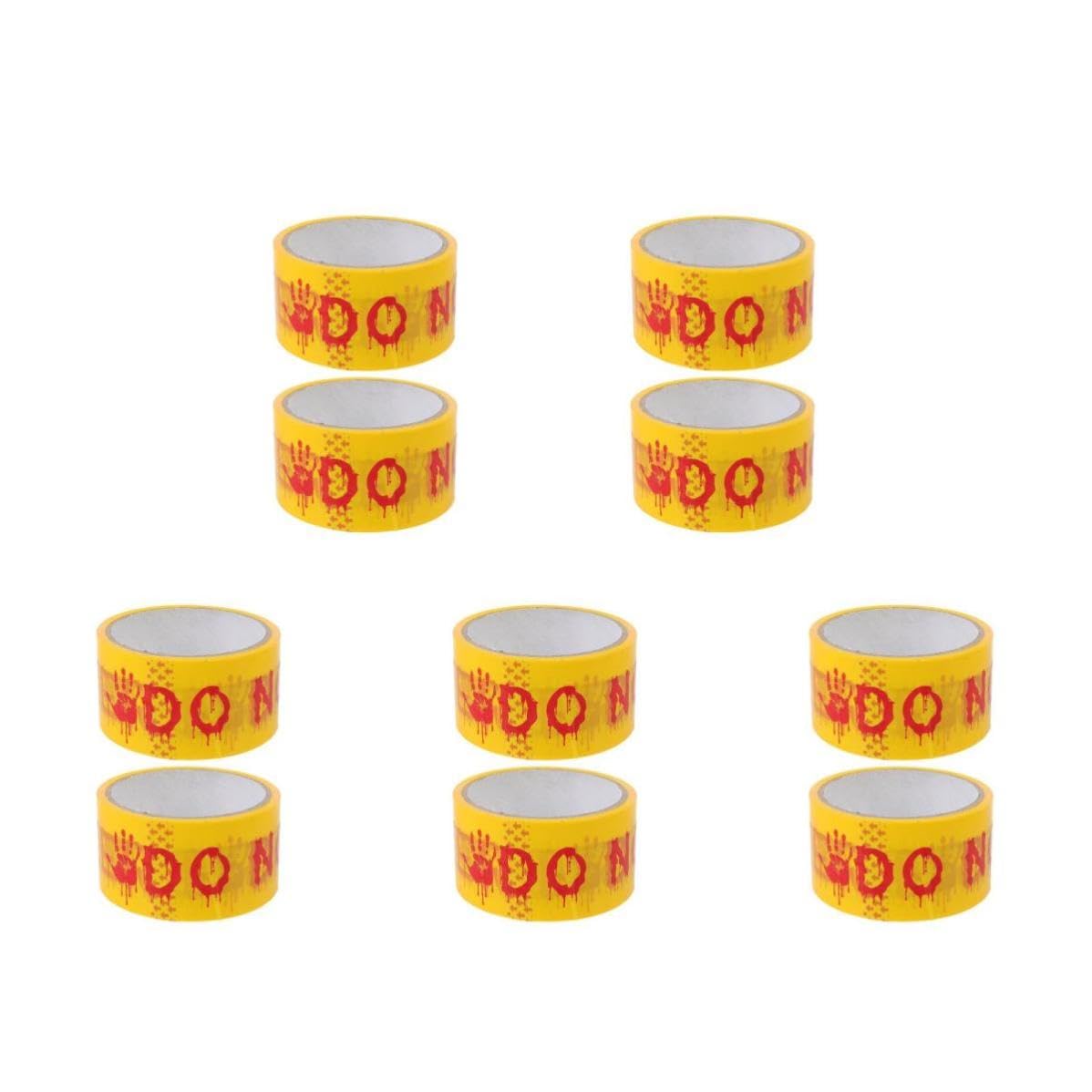Healvian 10 Rollen Gelbes Halloween Absperrband aus Pvc für Selbstgemacht