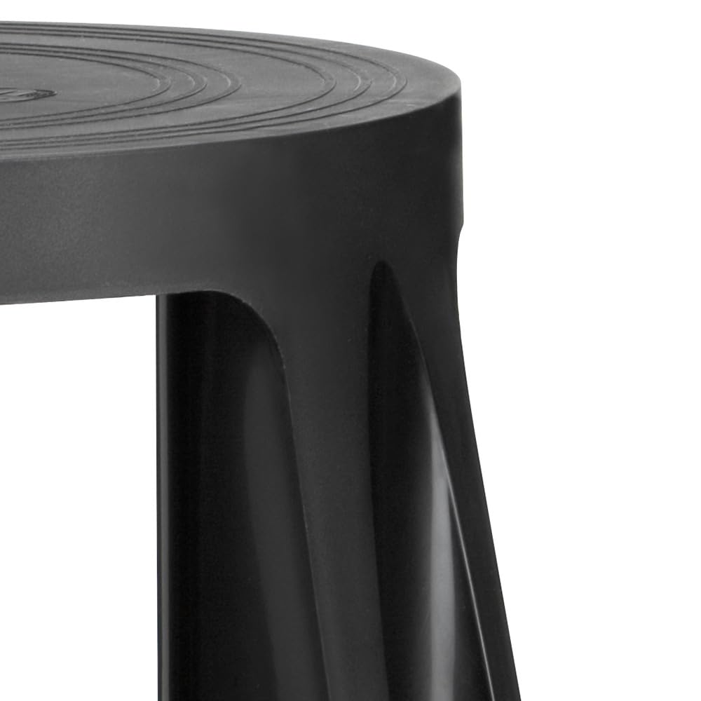 IVOL Marchepied stable - Pied d'éléphant - Plastique - 41 cm de hauteur - 150 kg de charge maximale (Noir)