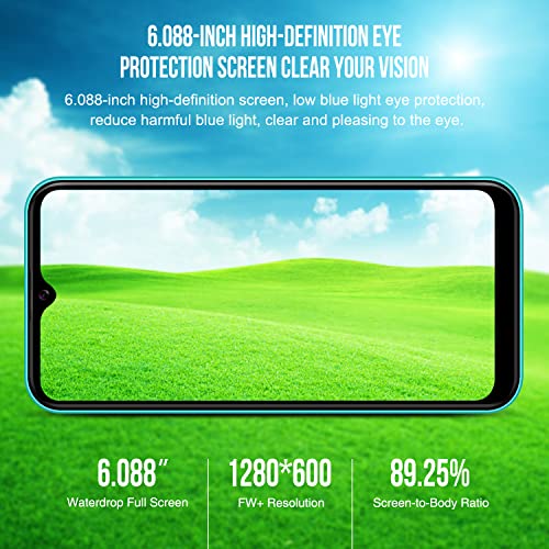 Kxd Mobile Phones, D68S Sim Free Unlocked Smartphone,4G Android 11 Smart Phone,6.088” Full-Screen, 2Gb Ram +32Gb Rom,Expandable 128Gb,Face Id & Fingerprint Unlock, 4000Mah Battery, Dual Cameras #TOP3