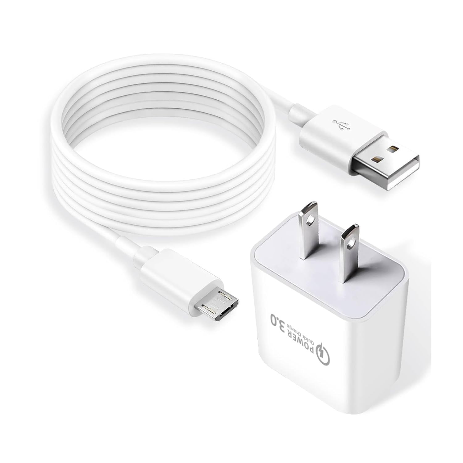 3 Pack 10ft QC3.0 Quick Charger for Arlo Go/Q, Arlo Essential Spotlight Camera,Eufy,Wyze Cam Pan V1 V2 V3,Cloud,Netvue,Yi Home,Oculus go,Kasa,Blink Camera Charging Cable Cord