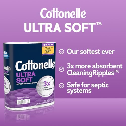 Image of Cottonelle Ultra Soft Toilet Paper, 9 Mega Rolls = 36 Regular Rolls, Packaging May Vary