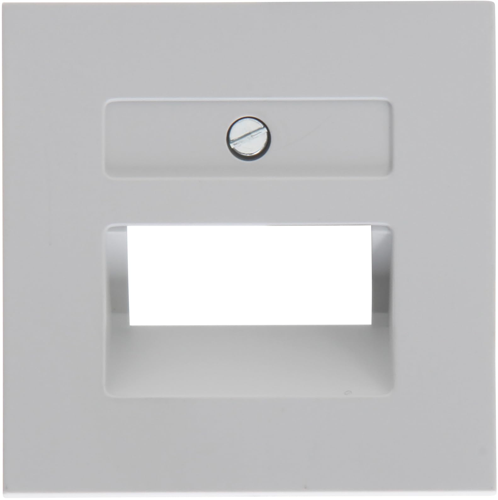 Cache-moyeux UAE gris mat plaque de finition prise RJ45 Kopp HK07 lot de 5