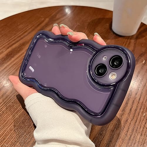Coque ondulée iPhone 13 Pro transparente souple avec film protection objectif intégré
