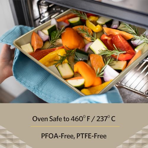 Glad Baking Pan Nonstick - Oblong Metal Dish for Cake and Lasagna - Heavy Duty Carbon Steel Bakeware, Medium - image 4