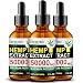 Envisha Hemp Oil for Pain & Stress Relief - 50000mg of Organic Hemp Seed Extract - Rich in Vitamin & Omega - Natural Hemp Drops - Calm Sleep & Mood Support, Good for Skin (CS-0C)