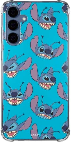 Skinit Clear Phone Case Compatible with Galaxy S24 - Officially Licensed Disney Lilo and Stitch Stay Weird Design