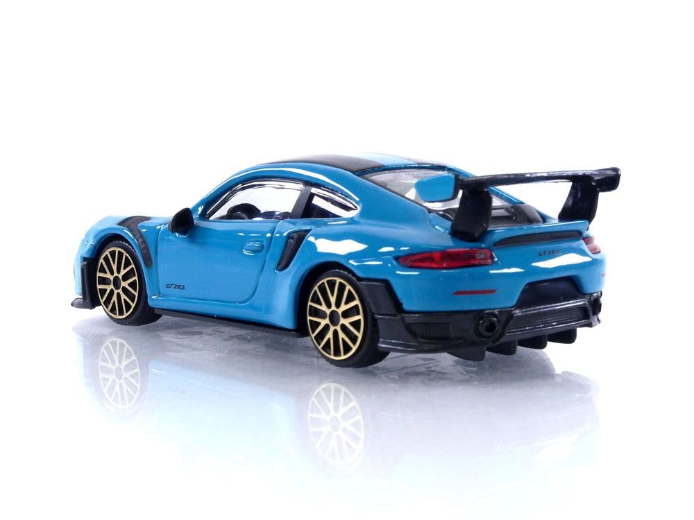 BBURAGO | Porsche 911 GT2 RS Édition 2018 | Reproduction de Voiture Miniature à échelle 1/43 | Grise | Jouet pour Enfant à Collectionner idéale dès 3 Ans | 30388