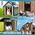 XRDZYXGS Smart Automatic Pet Door | Radar, Timer & Light Sensor Modes | Durable Aluminum, Weatherproof, Solar & USB Rechargeable | 24/7 Operation for Dogs & Cats (Black)