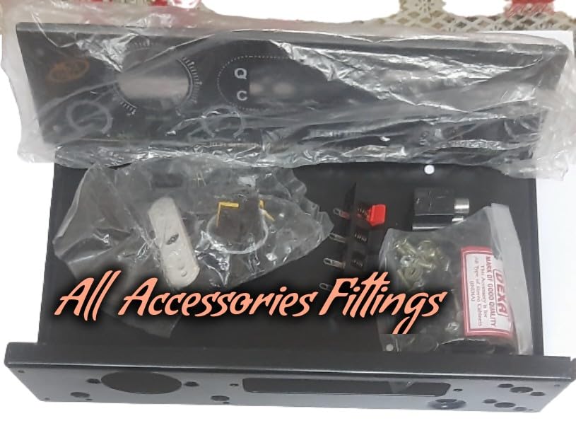 Image of CKE Cabinet for Amplifier of Mp3 /Fm Box Body Chassis only Black Colors Cabinet with All Screw Bolt with Volume Connector knob with Bass and Treble and All Fittings Etc