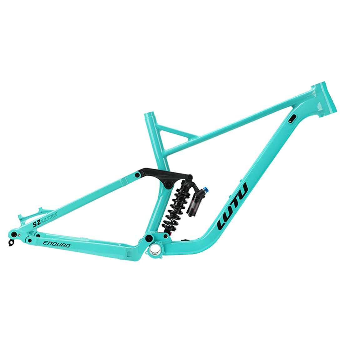 27.5er/29er Federung Mountainbike-Rahmen Federweg 140mm Boost Rahmen 12x148mm Steckachse Enduro Rahmen 16''/18'' Scheibenbremse DH/AM/XC Downhill-Rahmen Mit Stoßdämpfern Hinten(Blauw,L(18''))