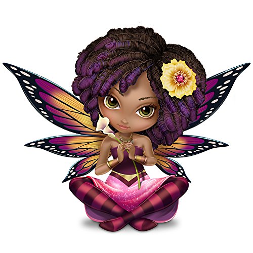 The Hamilton Collection Jasmine Becket Griffith African American Fairy Figurine with Butterfly Wings