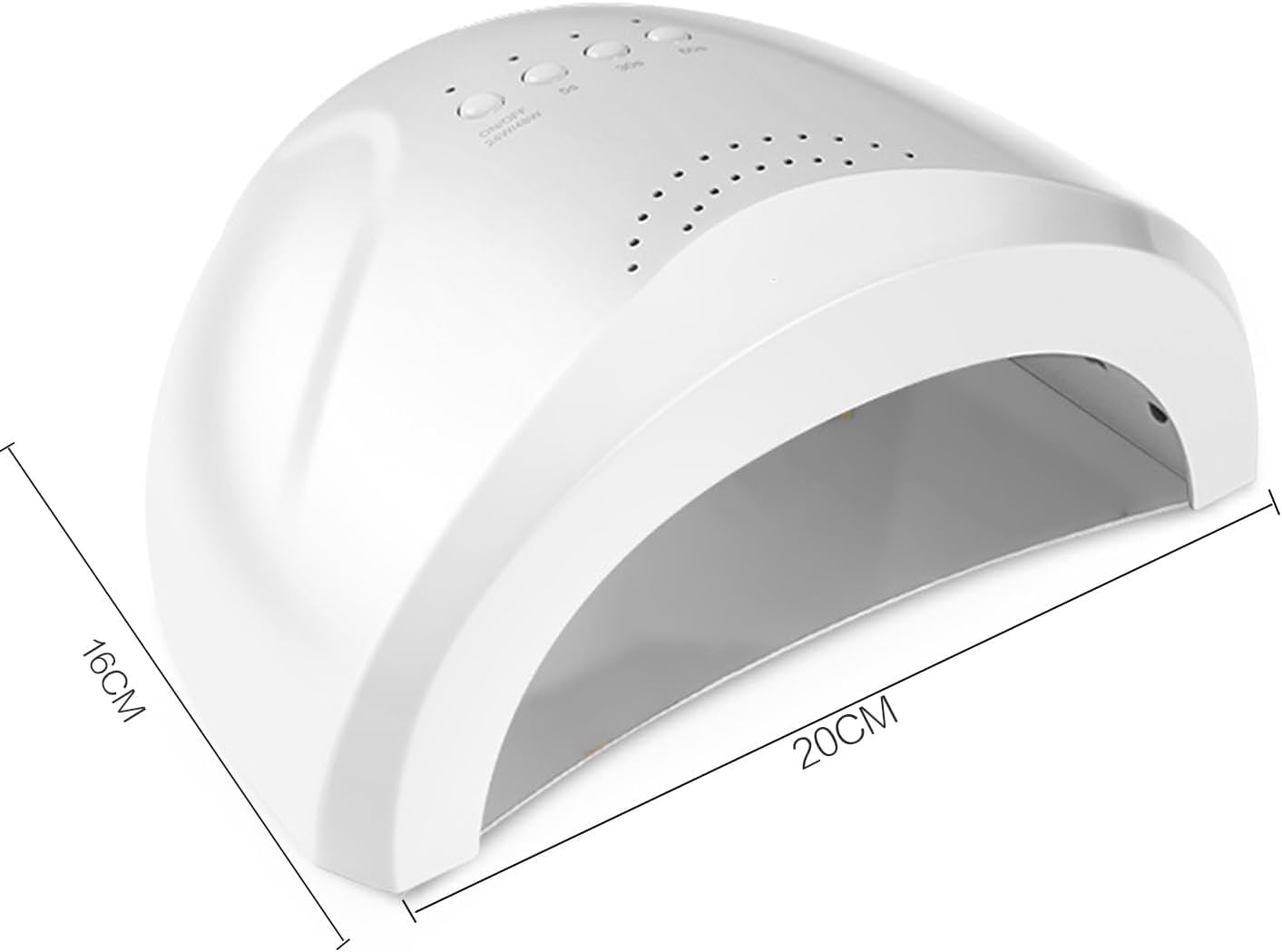Coppia Lampade per unghie UV/LED 3 timer 48W,asciuga rapidamente tutti i tipi di gel per unghie, come gel UV, gel per scultura e gel rigidi - Set 2 Pezzi