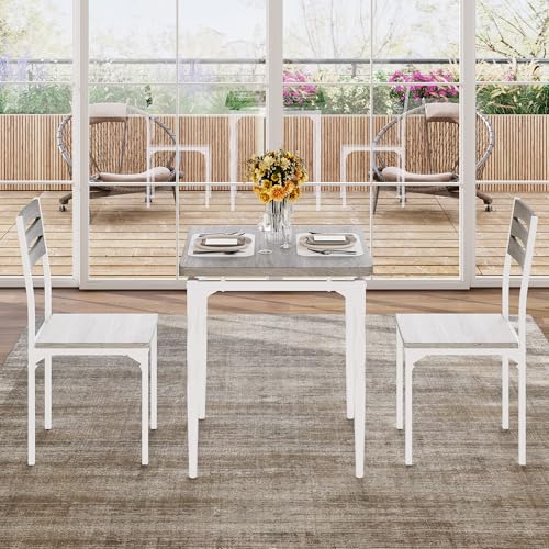 Image of Garvee Dining Table and Chairs Set for 2, Kitchen Dining Set for Apartment