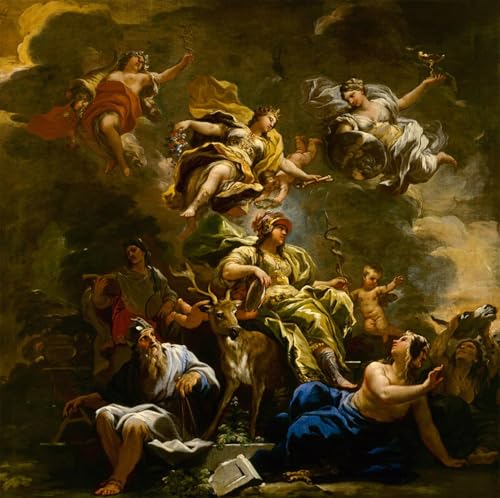 Toile Allégorie de la prudence peinture nordique pour créer un cocon zen dans la chambre
