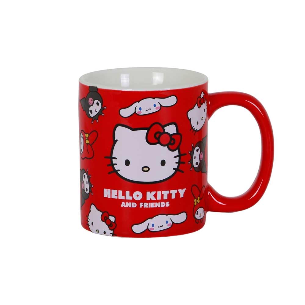 Hello Kitty Faces-Mug, Red