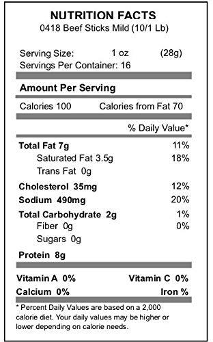 Troyer Mild Beef Sticks, 16 Ounce Bag