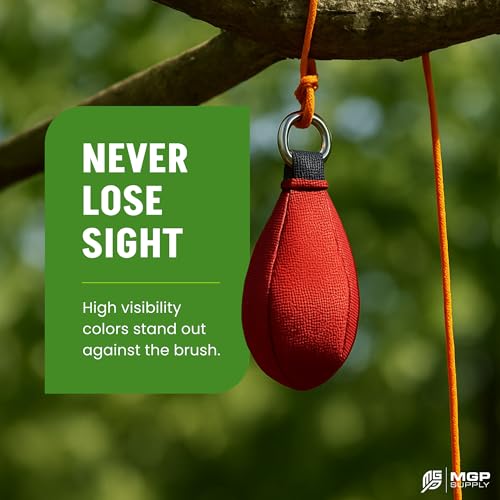 MGP Supply Arborist Wurfleinen-Set, 325 g Wurfgewicht und 50,6 m Seil, ultraglattes 100% Polyester-Seil, Baumpfleger-Ausrüstung zum Baumklettern