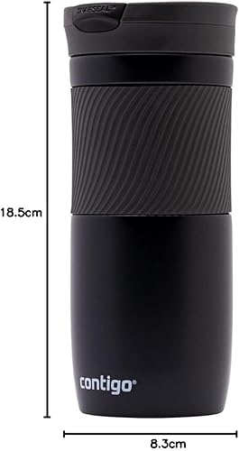 Miniatura 12 de Contigo Byron Snapseal - Taza de viaje de acero inoxidable, termo al vacío, vaso a prueba de fugas, taza de café con tapa fácil de limpiar sin BPA
