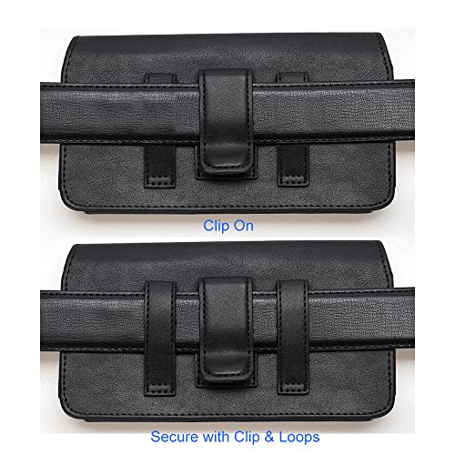 Pu Leather Phone Holster For Iphone 14, 14 Pro, 13, 13 Pro, 12, 12 Pro, 11, 11 Pro Xr, Samsung Galaxy S23 S22 S21 S20 A10E S10E S10 S9, Pixel 5 /4A 4G Belt Case With Belt Clip Pouch Id Card Holder(S) #TOP2