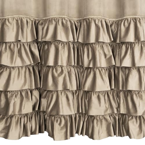 Eurofirany Carli Velvet Curtain with Ruffles, Velvet Curtain with Eyelets, Opaque Blackout Curtain for Living Room Bedroom - Image 4
