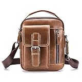 Taschenstruktur: 1 Hauptfach mit Reißverschluss + 1 Innentasche mit Reißverschluss & 1 Innentasche mit offenem Reißverschluss + 1 Rückentasche mit Reißverschluss +1 Vordertasche mit Reißverschluss + 1 Vordertasche mit Magnet. Genügend Platz für Ihr Mini-iPad, Handys, Geldbörse, Schlüssel und Powerbanks und hält sie sicher.