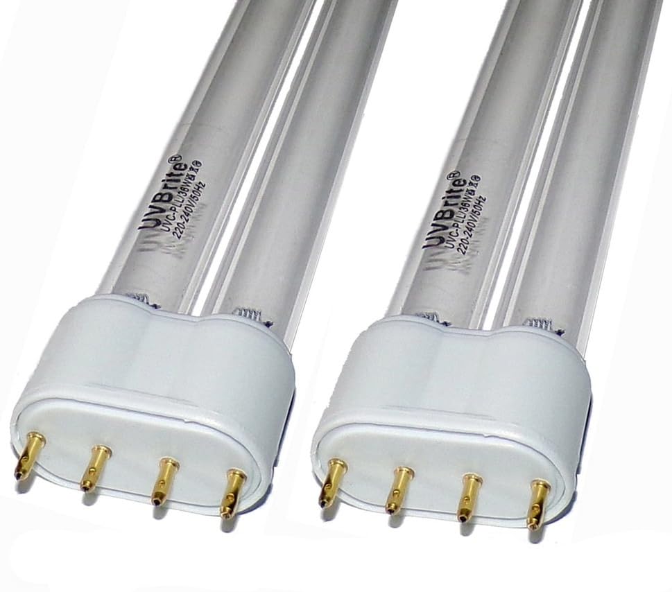 UVBrite® 2 x 24w PLL High Performance Quartz Lamp for Aquarium/Pond Filter UVC Clarifier | UV Germicidal Bulb