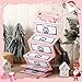 Humyoun Christmas Money or Gift Card Holder with 10 Slots Surprise Christmas Xmas Gift Card Holder for Santa Cash Supplies(Pink)