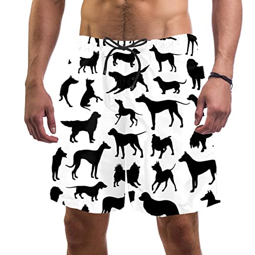 Maillots de bain pour hommes JDEZ motif chien short de plage