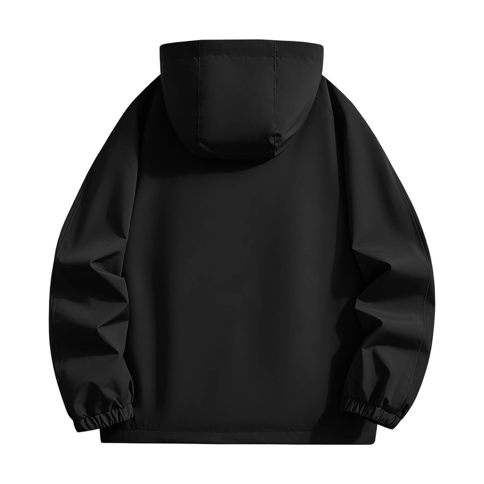 Softshelljacke Herren Winddicht Fahrradjacke Leicht Laufjacke Reissverschluss Übergangsjacke mit Kapuze Atmungsaktiv Funktionsjacke Outdoor Wanderjacke Windjacke Modische Sportjacke Outdoorjacke