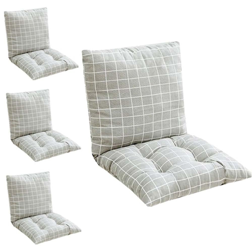 Cuscini per Sedie con Schienale 40x40/45x45/50x50cm Cuscino per sedie da Pranzo Antiscivolo Confortevoli Cucina Cuscini per Sedie per Sedia l'esterno Interni Giardino Ufficio(A1,40x40cm4PCS)