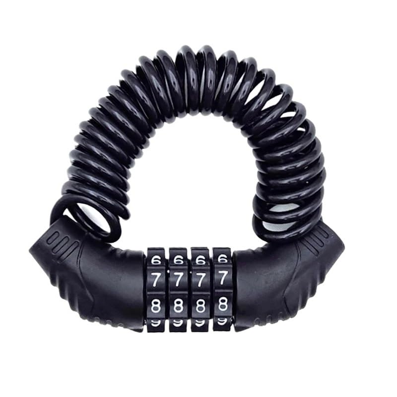 Cadenas double verrouillage à code pour casque de moto, vélo électrique et VTT - 2
