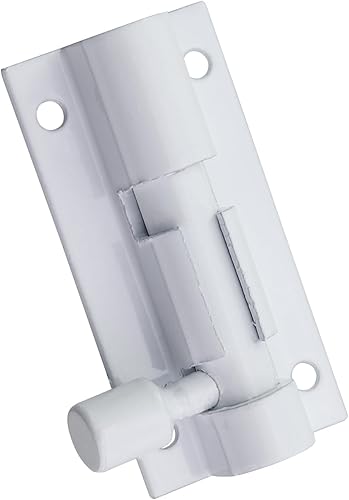 Miniatura 3 de Perno de puerta deslizante blanco de 2 pulgadas, cerradura deslizante interior de la puerta, perno de puerta de madera, perno de puerta, hebilla de