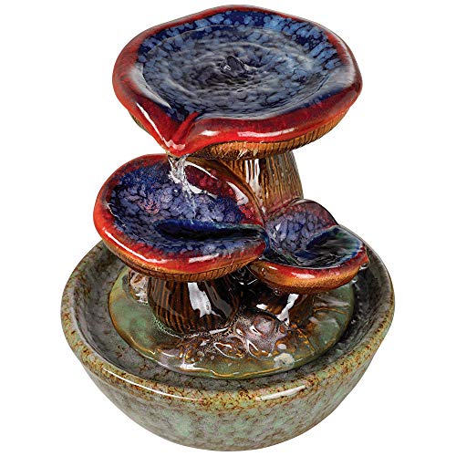 image for John Timberland Toadstool Zen Indoor Table-Top Water Fountain 9 1/4