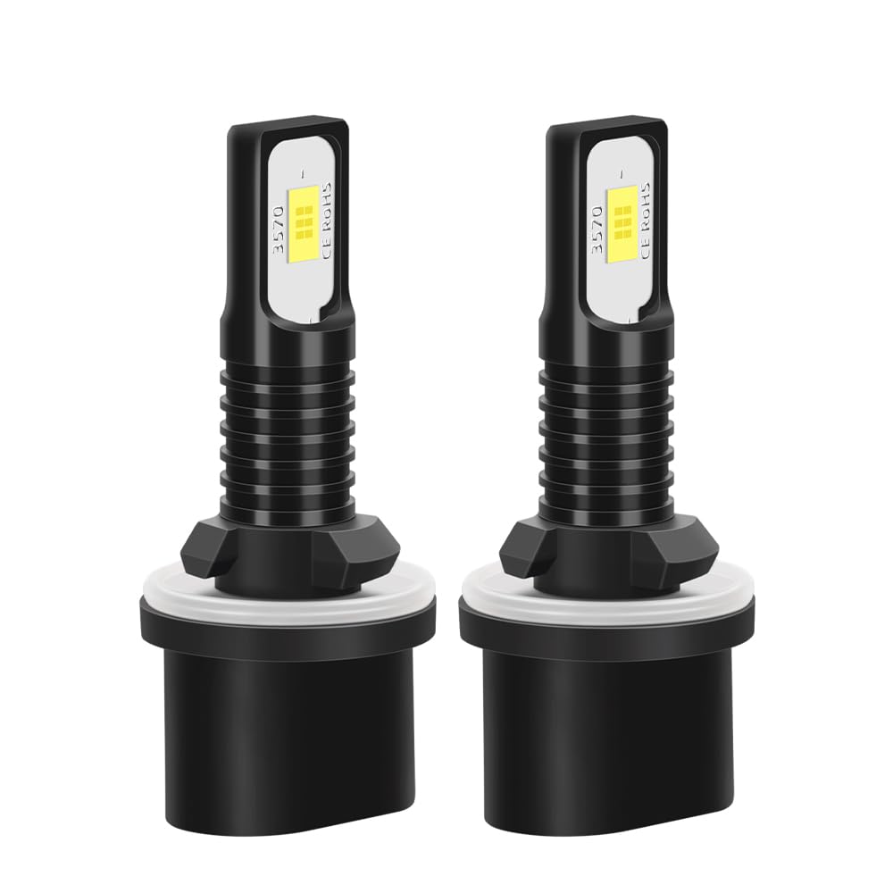 Bombillas LED para Faro Delantero, 9012 HIR2 Luz de carretera y luz de cruce, 880 Luz Antiniebla, 120W, 6000K Blanca, Bombillas LED de bajo consumo, For Hyundai Tucson 2014-2015