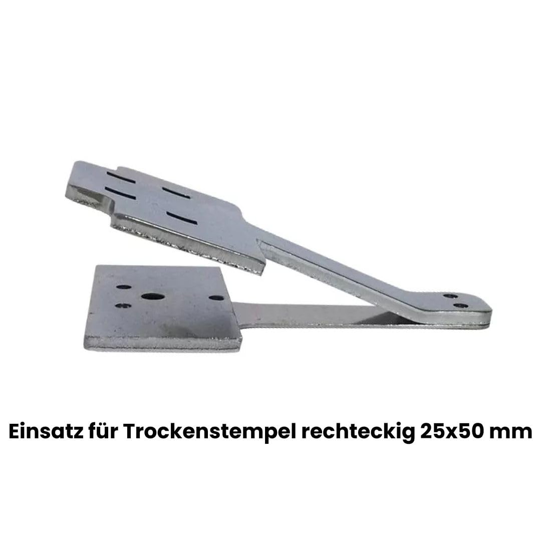 Colop Personalisierter Prägestempel – Individuelle Prägepresse für Papier – Perfekt für Bibliotheken, Hochzeitseinladungen und Notarsiegel (25 x 50 mm, Schwarz, Edelstahl)
