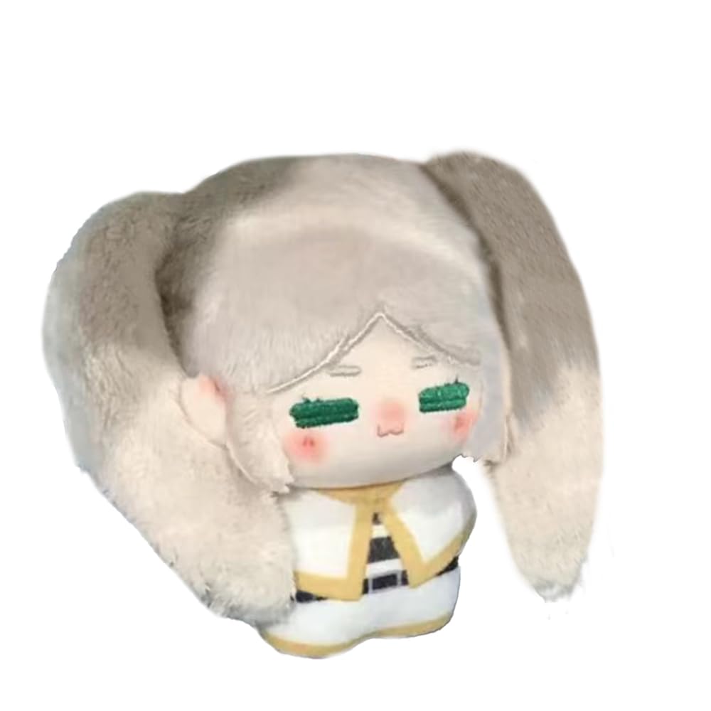LUNK Frieren Figure Fluffy Stuffed Pendant,4inch Soft Frieren Anime Figurine Charm,Bag Pendant Room Decor,Gift