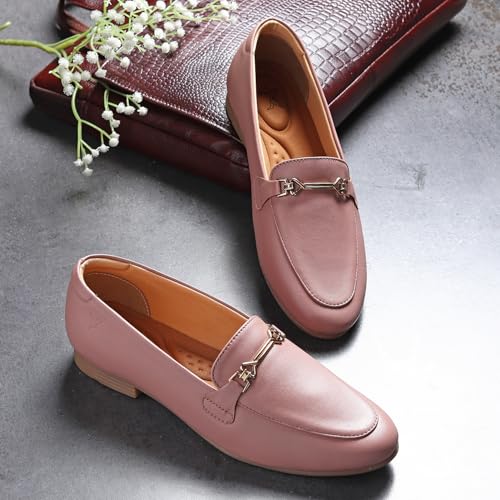 Image of YOHO Bliss Loafers for Women | Comfortable & Stylish Bellies | Fashion Moccasins with Footpharma Footbed | Slip-on for Casual & Formal Wear | 006