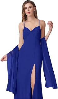 Women's Chiffon Shawls Wraps Scarves for Bridesmaid Wedding Evening Prom Party Special Occasion Dresses 90" x 20"