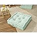 CDaffaires Coussin de Sol 60 x 60 x 20 cm Déperlant Anti UV Kala Vert Clair