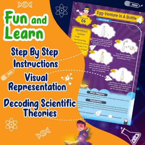 Image of HOTKEI Magicians Chem Lab Educational Science Magic Experiment Kit Toys Games for Kids Boy Girl Age 6 7 8 9 10 12 Year Scientific Magic Tricks Kit Project Toy Birthday Gifts for Boys Girls Science Kit