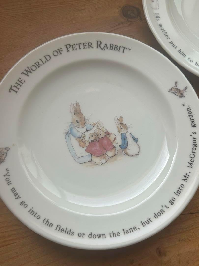 ピーターラビット 皿2枚セット