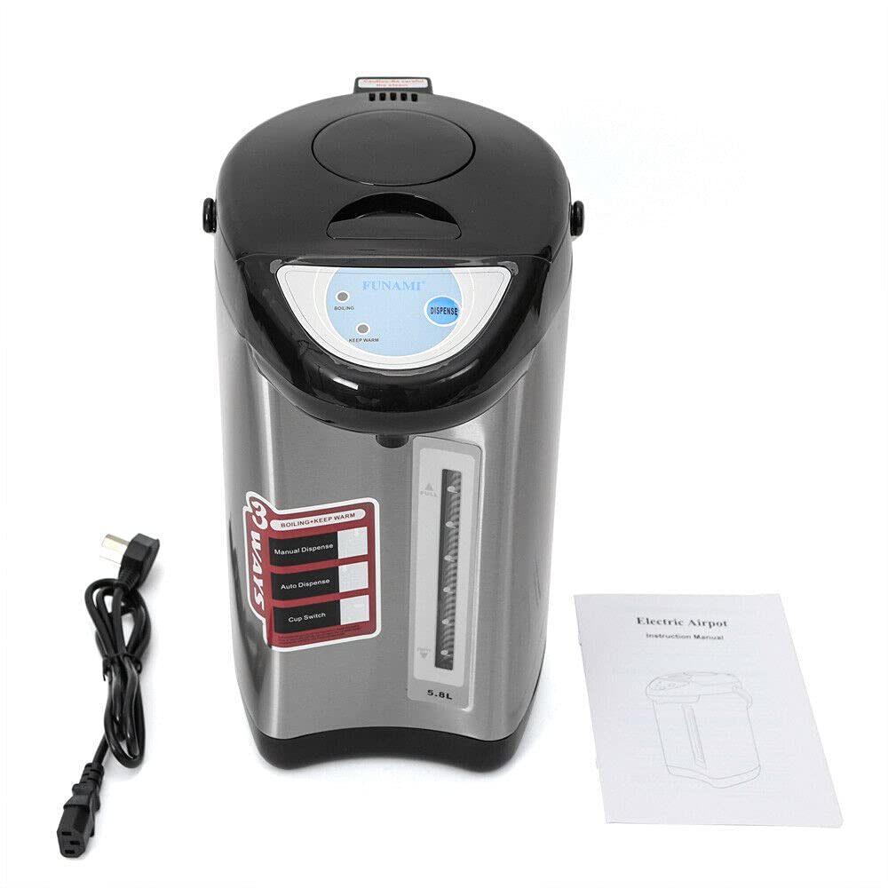 Dispenser Acqua Calda 5.8L 750W | Acciaio Inox Per Casa, Ufficio, Hotel | Nero - Foto 2