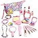 ARANEE Juego de Maquillaje para niñas, 20 Piezas, Juego de Maquillaje con Bolsa de cosméticos, Regalo para niños (no cosméticos Reales)